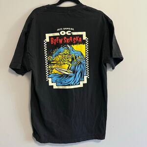 OC Brew Ska Ska Festival Punk Band Tee Black Large T-Shirt